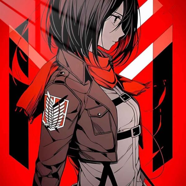 Mikasa Red & Black Minimalist