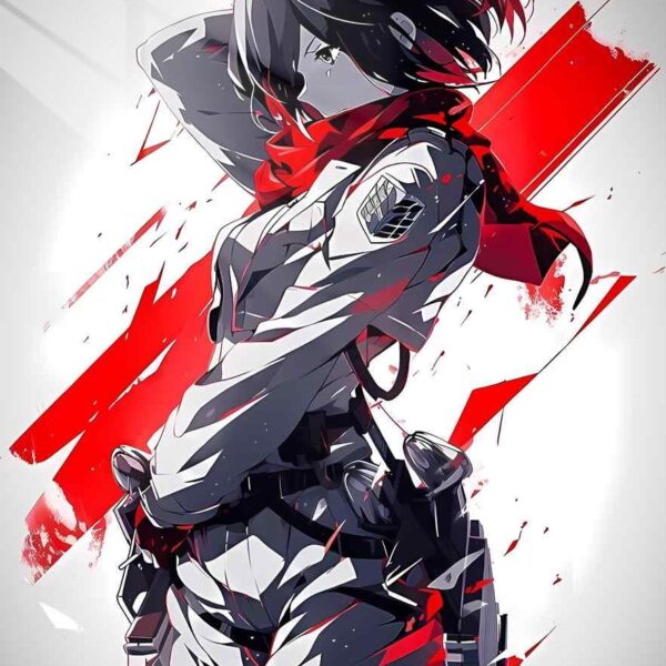 Mikasa Red Splashes Red & White