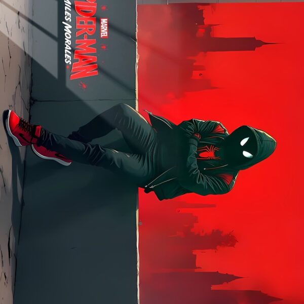 Miles Morales Chill Pose Red & Black
