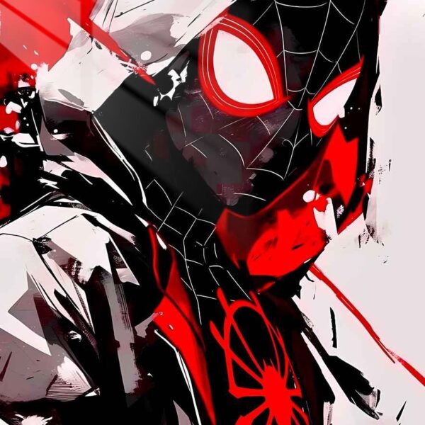 Miles Morales Crimson Splash Red, Black, White