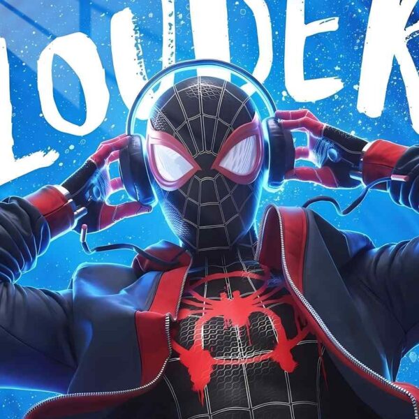 Miles Morales Grooves Synthwave Blue