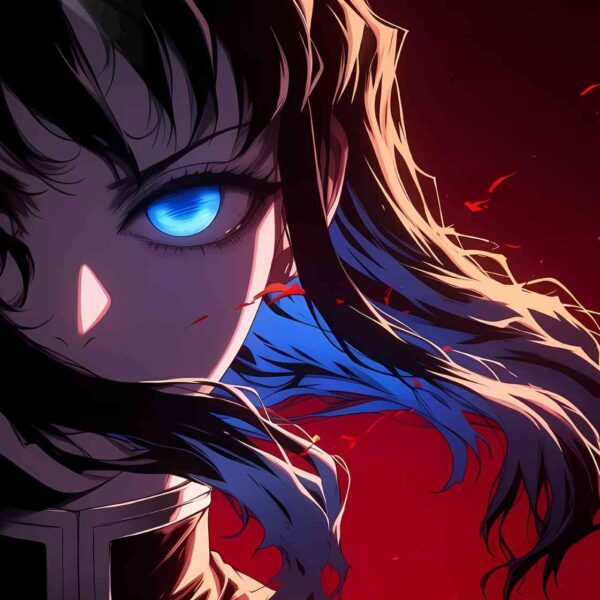 Mist Fierce Gaze Blue, Red