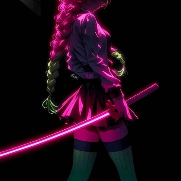 Mitsuri Neon Pink & Green
