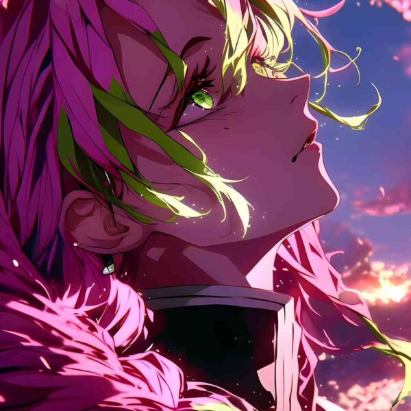 Mitsuri Windswept Pink & Green