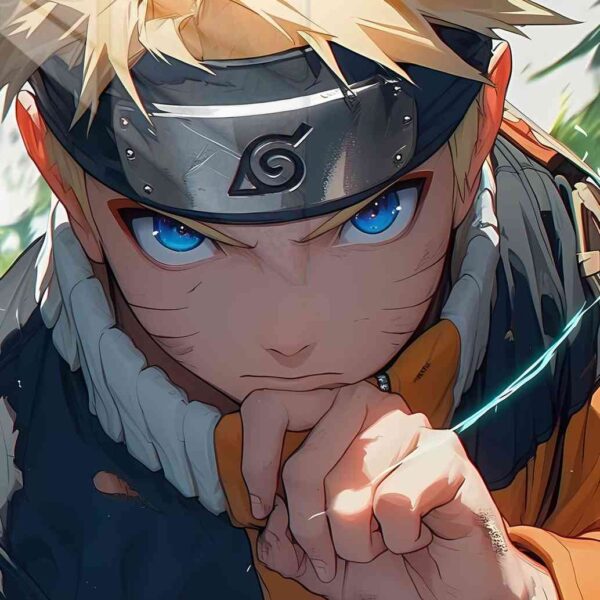 Naruto Determined Gaze Orange & Blue