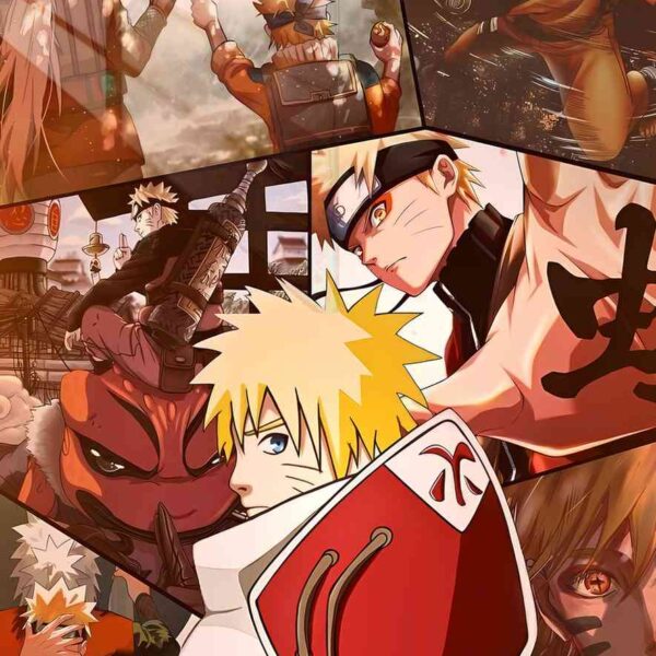Naruto Hokage Collage Red, Orange