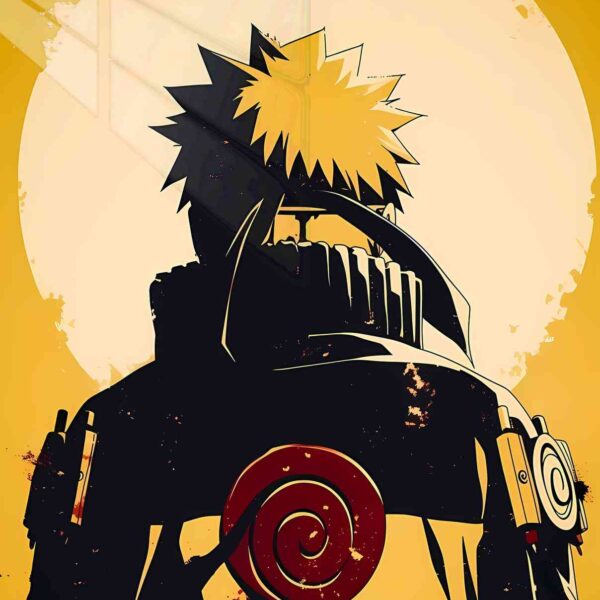 Naruto Hokage Grunge Yellow, Red