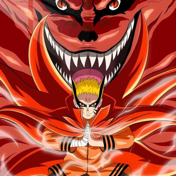 Naruto Kurama Cloak Fiery Red, Orange