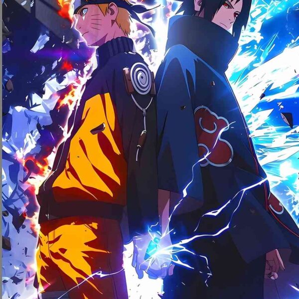 Naruto & Sasuke Clash Blue & Orange