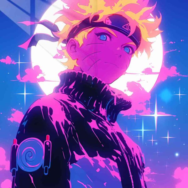 Naruto Synthwave Pink, Blue