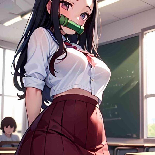 Nezuko Classroom Uniform Red