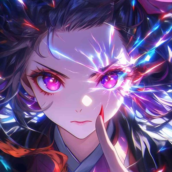 Nezuko Gaze Energy Burst Purple