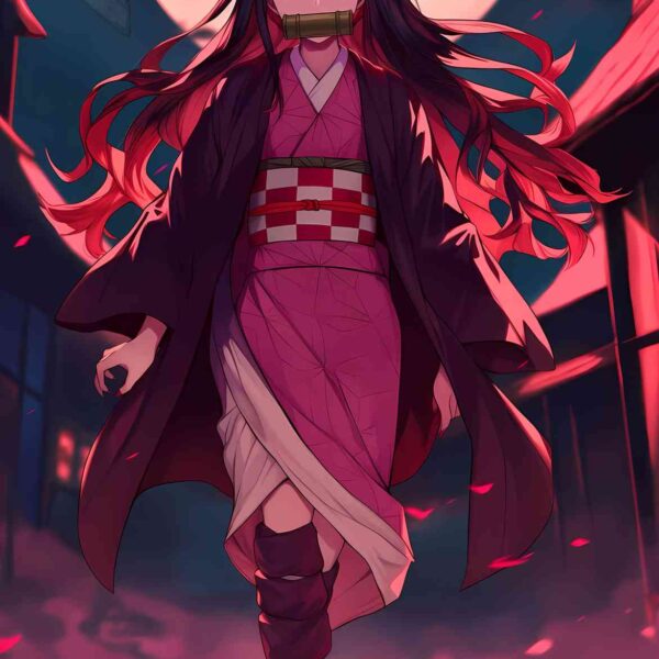 Nezuko Moonlit Stroll Crimson