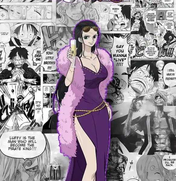 Nico Robin Manga Panel