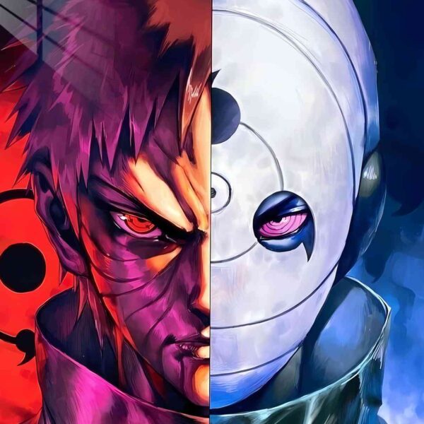 Obito & Kakashi Rinnegan Purple & Blue