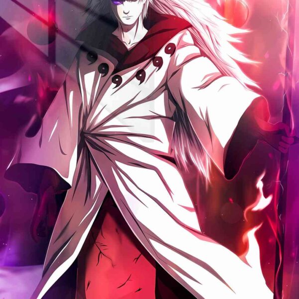 Obito Rinnegan Crimson Flames Red