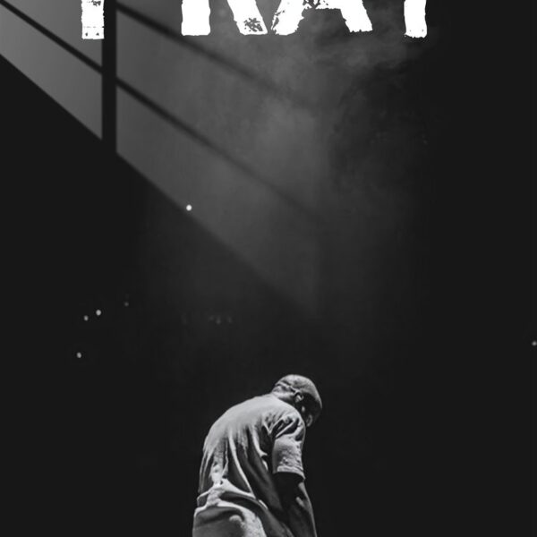 Pray Grunge Black & White