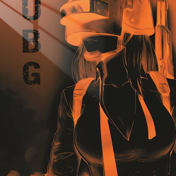 Pubg Girl Orange Glow Dark Orange
