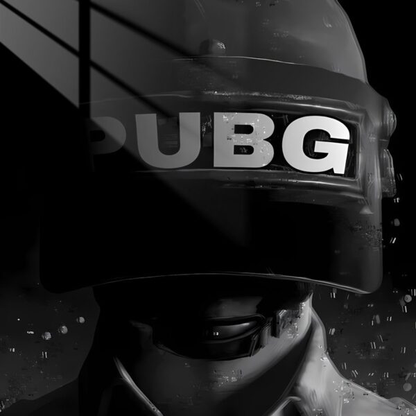 Pubg Helmet Dark Minimalist Monochrome