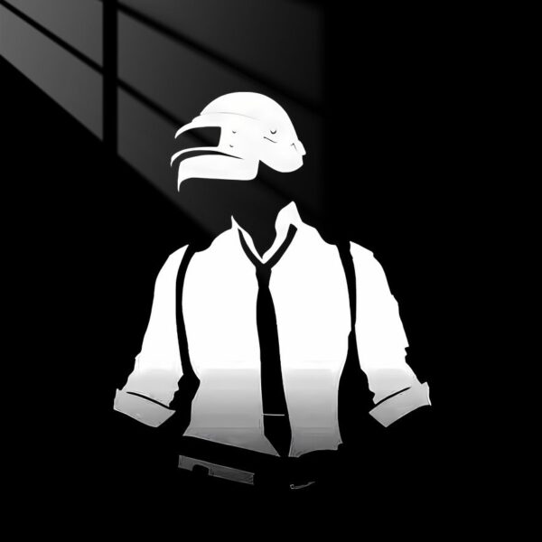 Pubg Player Minimalist White
