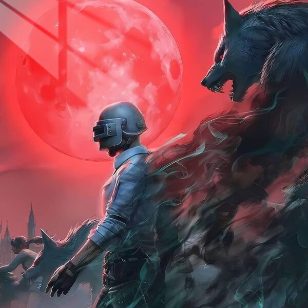 Pubg Player Vs. Werewolves Blood Moon Red