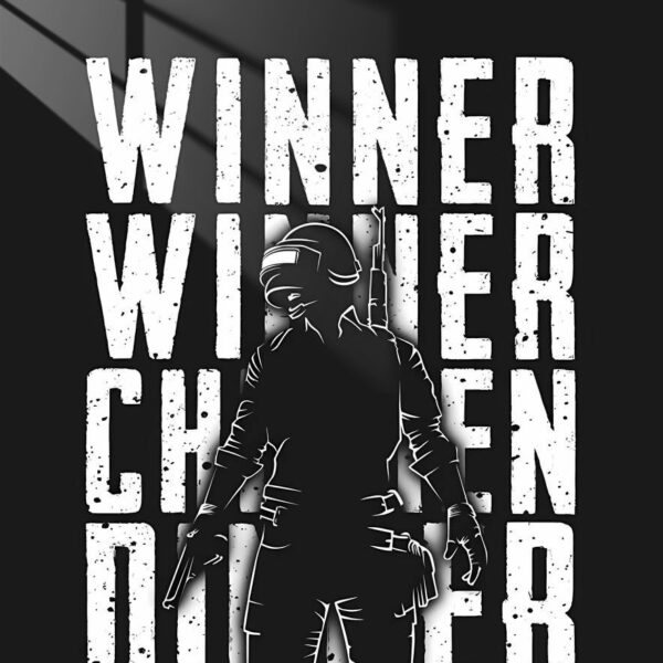 Pubg Winner Silhouette White