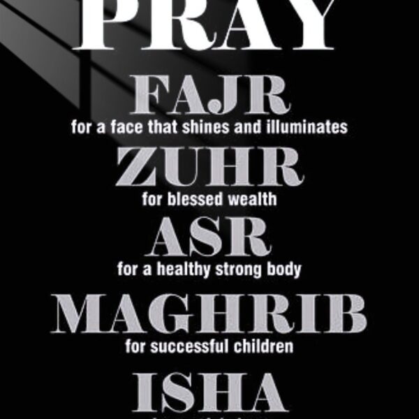 Pray Daily Bold Serif Black & Grey