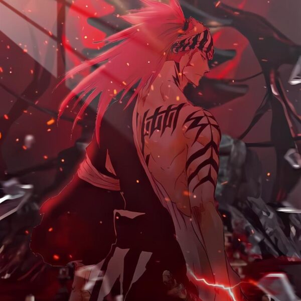 Renji Abarai Rage Fire Red