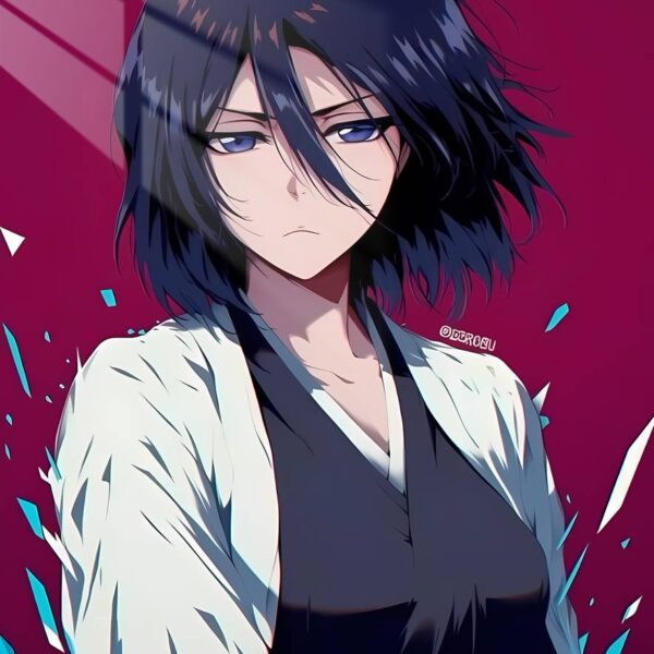 Rukia Abstract Maroon