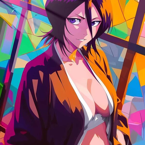 Rukia Abstract Purple Orange