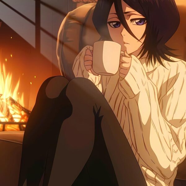 Rukia Cozy Winter Fireplace Warm