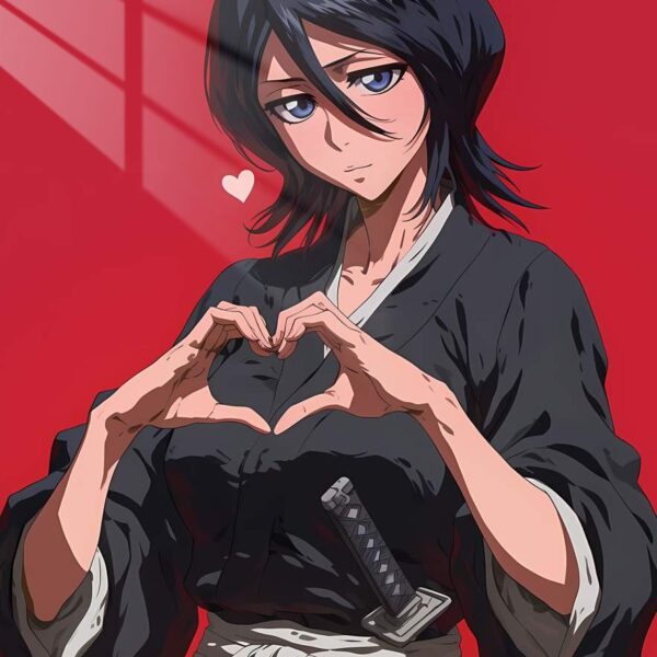 Rukia Heart Minimalist Red