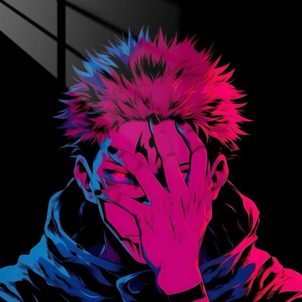 Sakuna Hidden Face Neon Pink, Blue