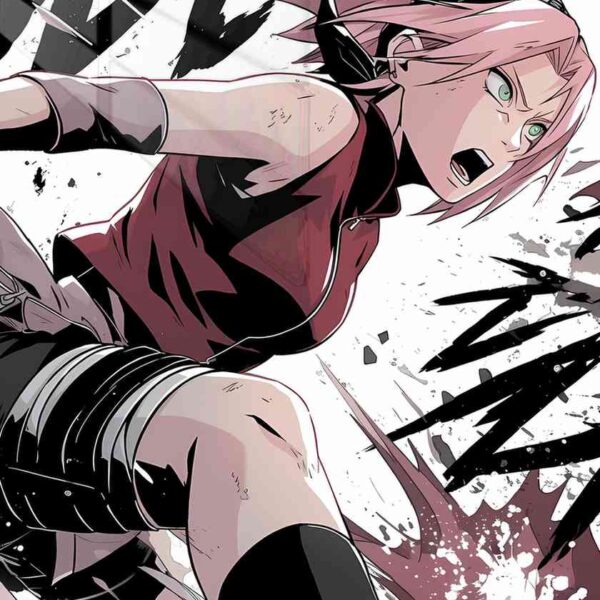 Sakura Action Pink, Black, White
