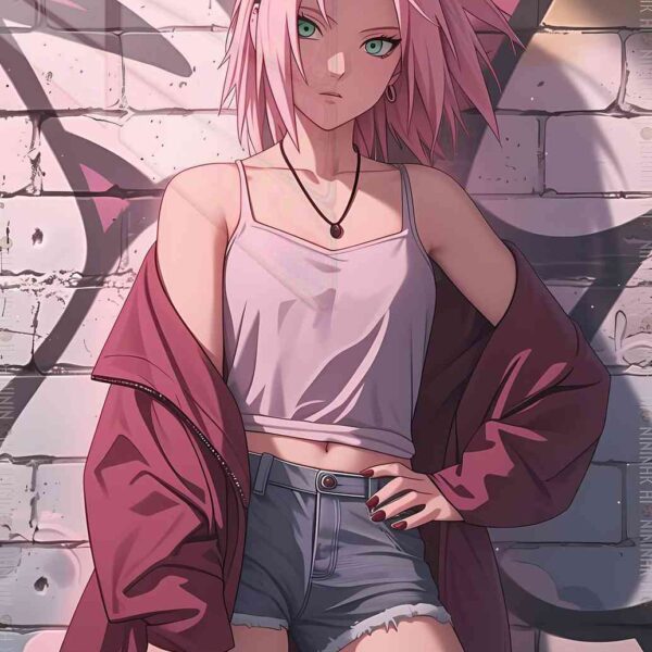 Sakura Casual Street Style Pink