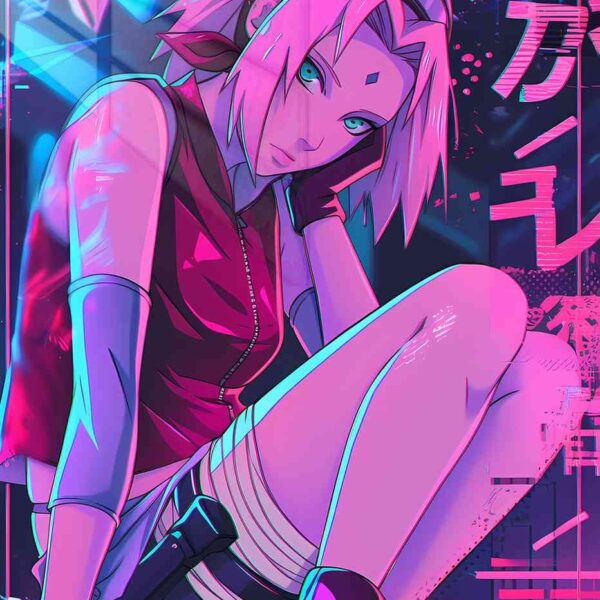Sakura Synthwave Pink