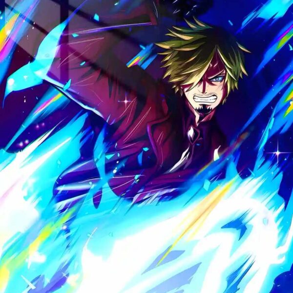 Sanji Blue Flames