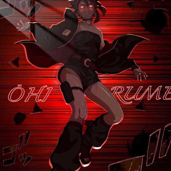 Sarada Manga Speed Lines Red