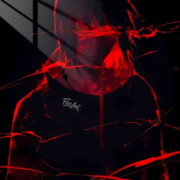 Sasuke Crimson Flames Red