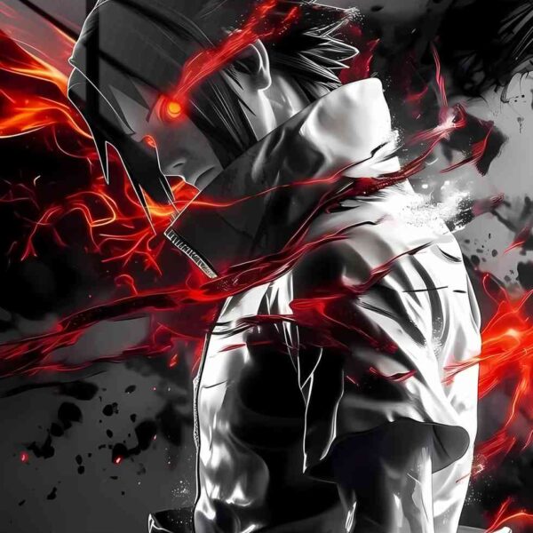 Sasuke Crimson Flames Red & Black
