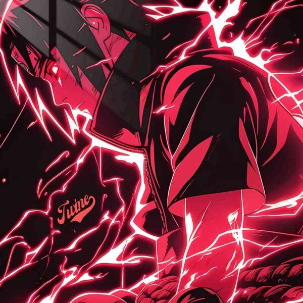 Sasuke Crimson Lightning Red