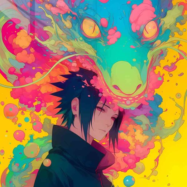 Sasuke Dragon Ink Rainbow