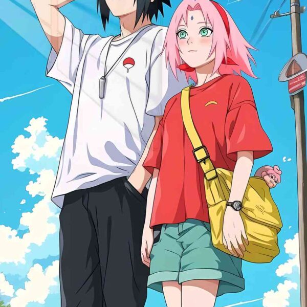 Sasuke & Sakura Casual Sky Blue