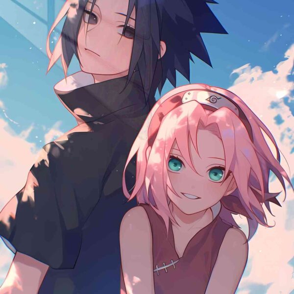 Sasuke & Sakura Soft Pink