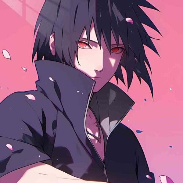 Sasuke Spiky Hair Pink
