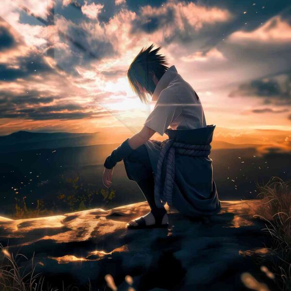 Sasuke Sunset Solitude Orange