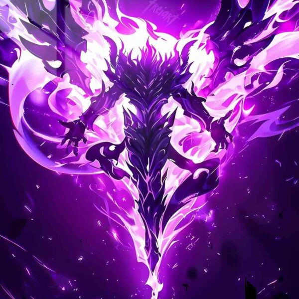 Shadow Monarch Flames Purple