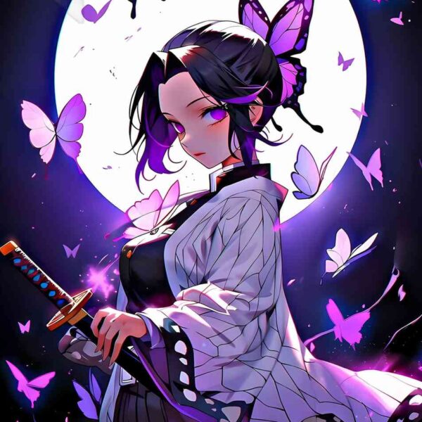 Shinobu Butterflies Purple