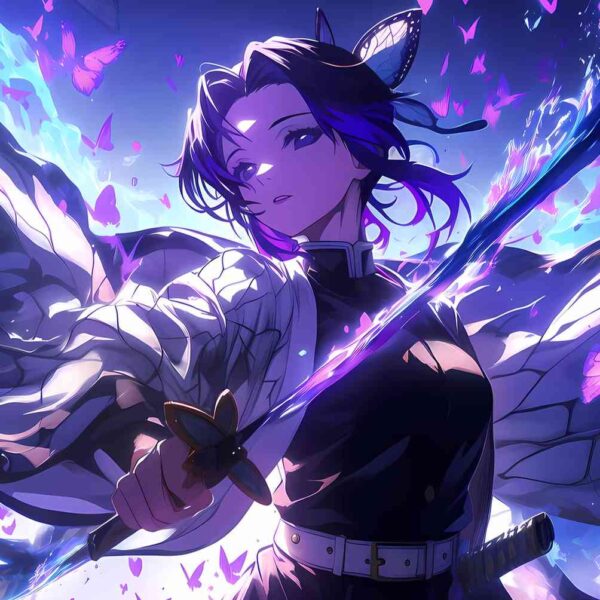 Shinobu Butterfly Dance Purple, Butterflies Purple