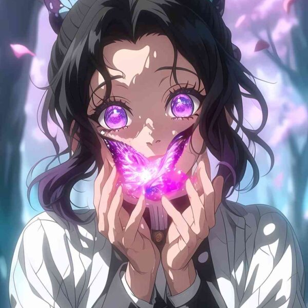 Shinobu Butterfly Whisper Soft Glow Purple